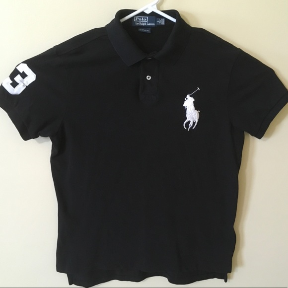 Polo Ralph Lauren Other - Large Pony Polo Ralph Lauren Black Short Sleeve